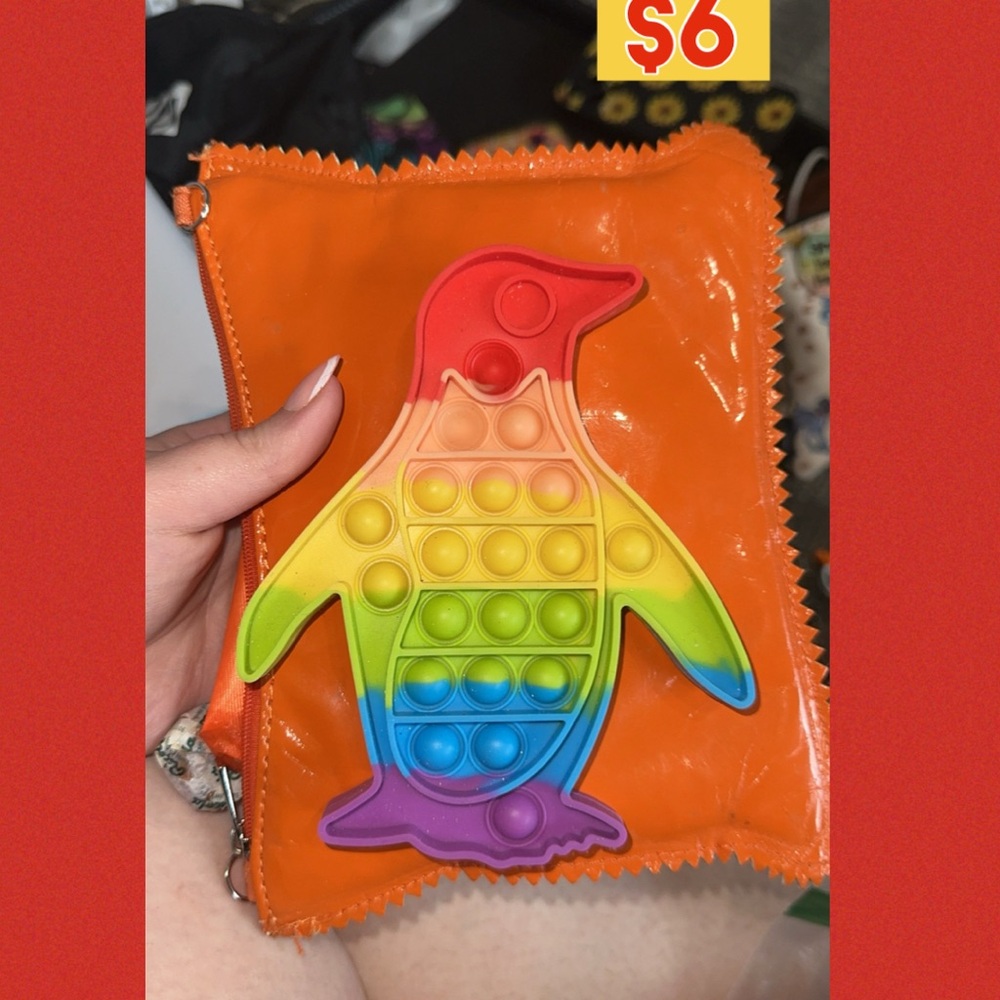 Rainbow Penguin Pop It Fidget Toy